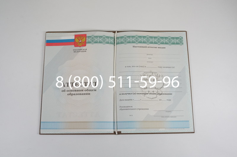 Аттестат за 9 класс 2011-2013 годов в Дербенте